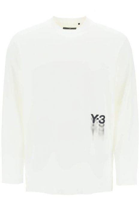 y-3 long-sleeved t-shirt with logo print