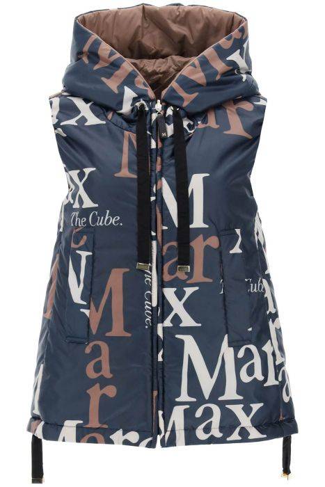 max mara the cube logos reversible windbreaker vest