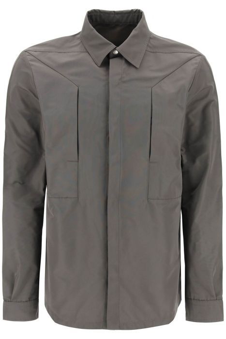 RICK OWENS faille overshirt with fog pockets - Man | Residenza 725