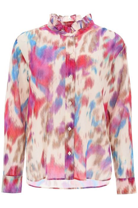 isabel marant etoile gamble shirt with shaded motif