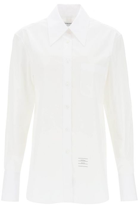 thom browne camicia easy fit in popeline