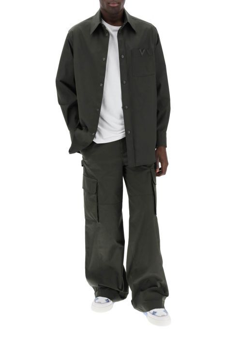 valentino garavani cargo pants in stretch nylon