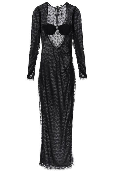 alessandra rich long lace gown