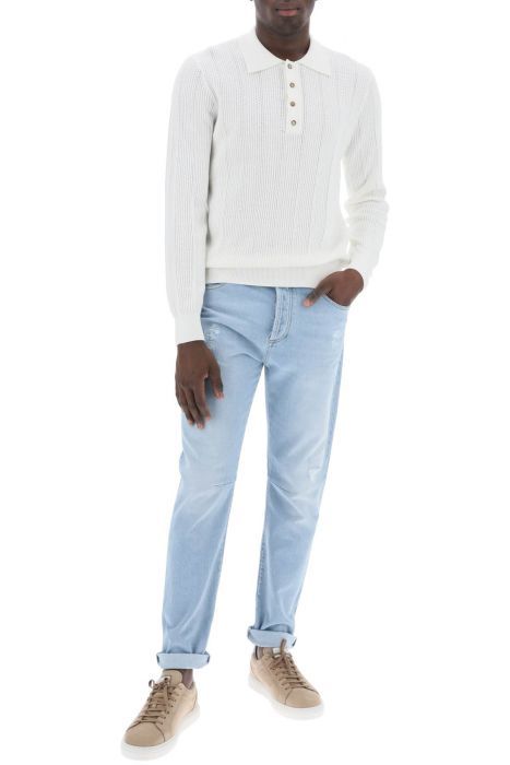 brunello cucinelli leisure fit jeans with tapered cut