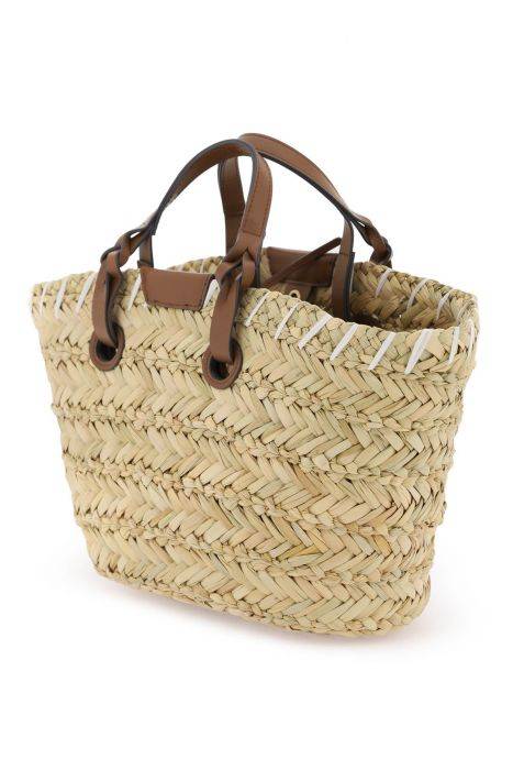 anya hindmarch paper eyes basket handbag