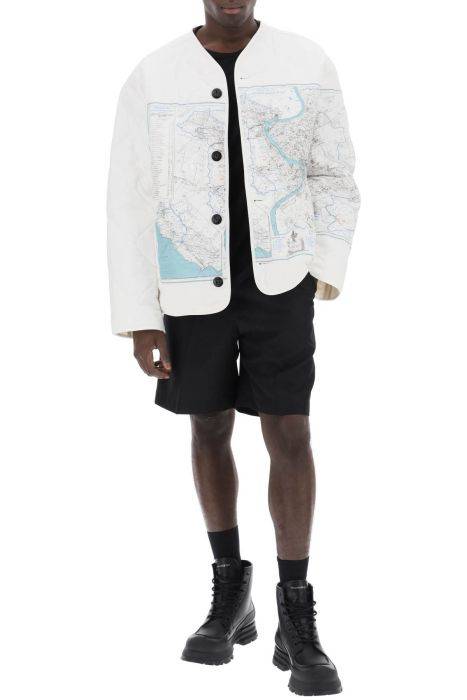 oamc combat liner printed quilted jacket
