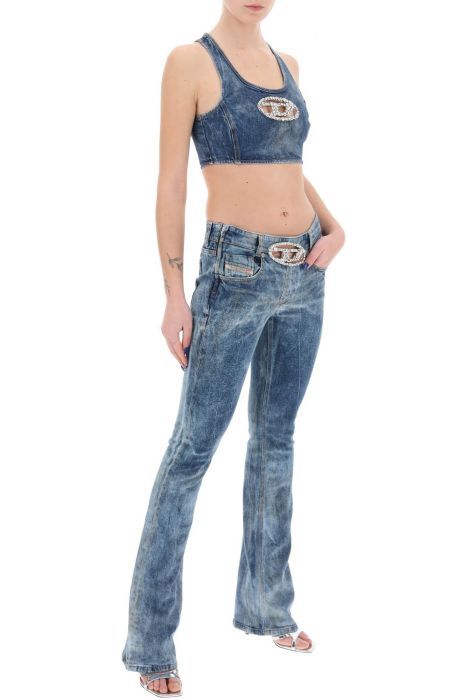 diesel 1969 d-ebbey jeans with jewel buckle