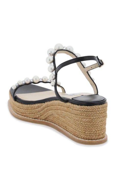 jimmy choo amatuus 60 wedge and pearl sandals