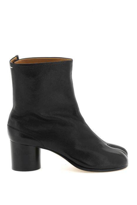 maison margiela leather tabi ankle boots