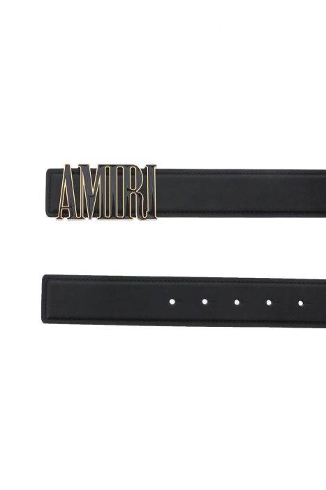 amiri logo buckle belt