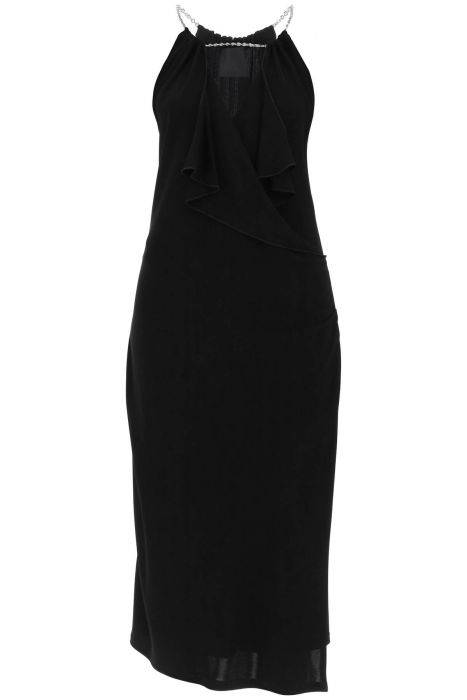 givenchy midi dress with chain detail