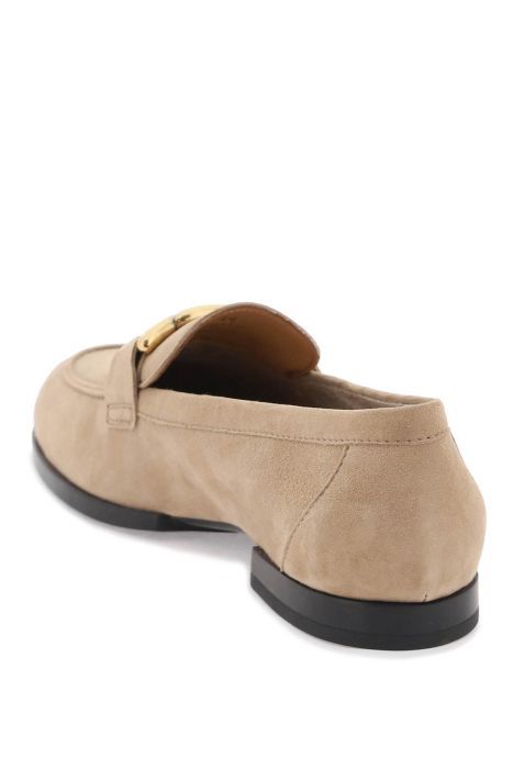 tod's suede leather kate loafers in