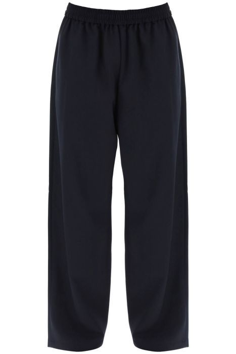 acne studios pantaloni loose con vita elasticizzata