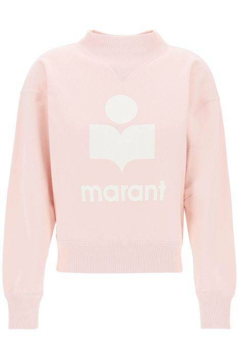 isabel marant etoile moby sweatshirt with flocked logo