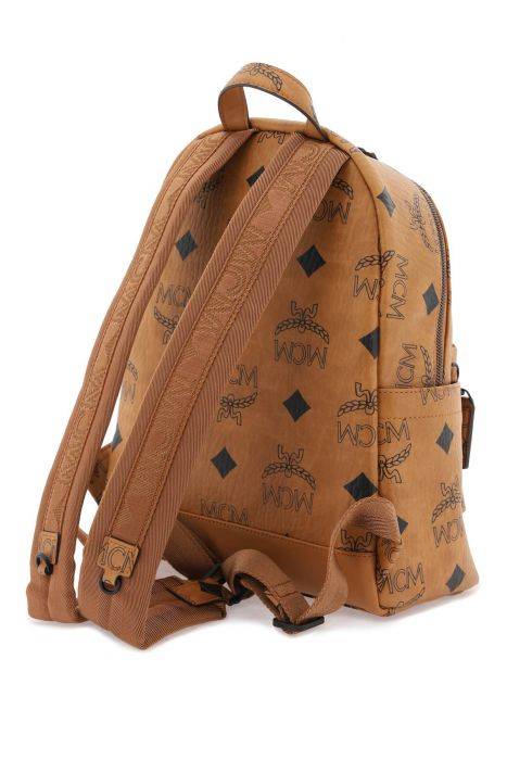 mcm small stark backpack in maxi visetos