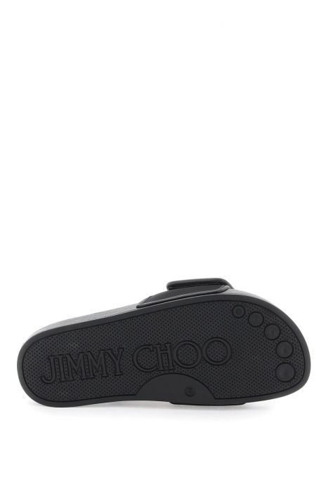 jimmy choo slides con logo