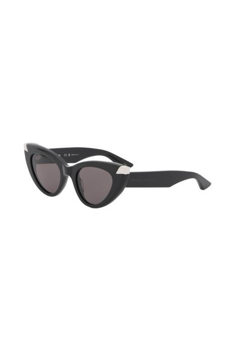 alexander mcqueen occhiali da sole cat-eye punk rivet