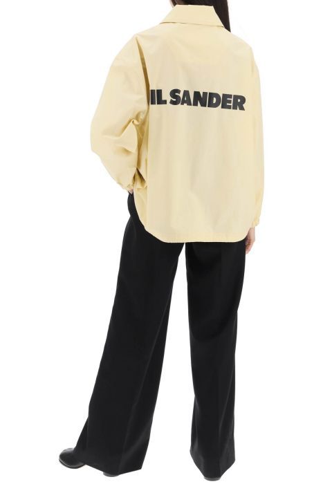 jil sander "coach jacket with logo print"