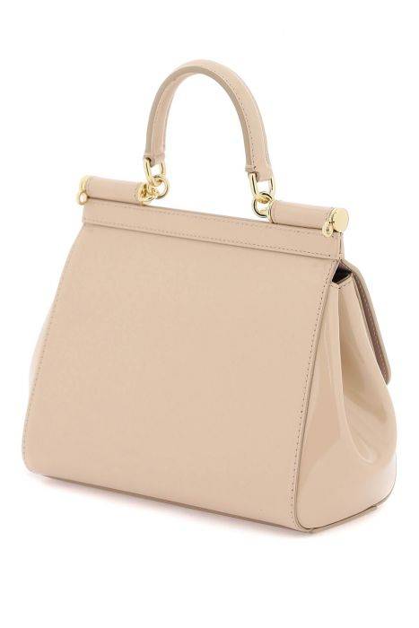 dolce & gabbana patent leather 'sicily' handbag