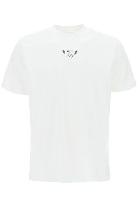 off-white t-shirt con motivo bandana arrow
