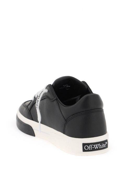off-white low leather vulcanized sneakers for