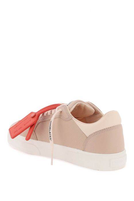 off-white low leather vulcanized sneakers for