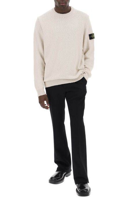 stone island cotton and linen blend pullover