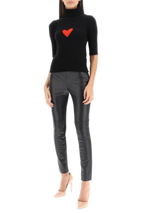 marciano by guess leather and jersey leggings