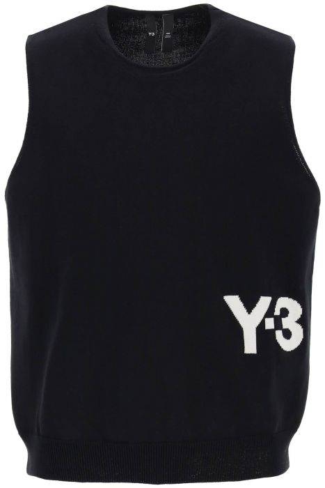 y-3 knitted logo vest in seven