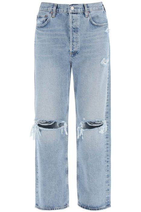 agolde jeans 90's con dettagli destroyed