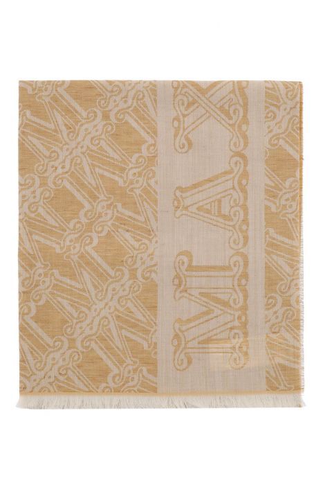 max mara jacquard wool, silk and linen stole