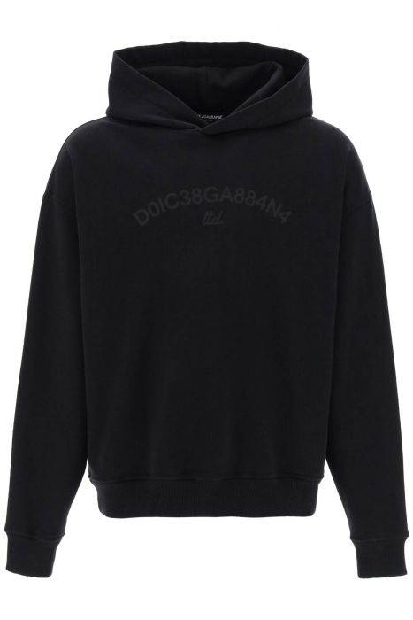 dolce & gabbana hooded sweatshirt with logo print