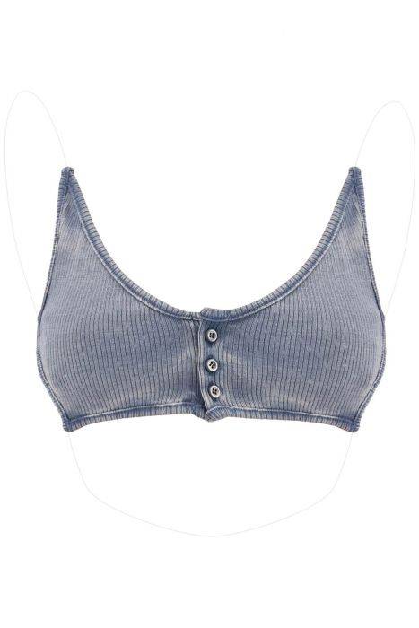 y project invisible strap crop top with spaghetti