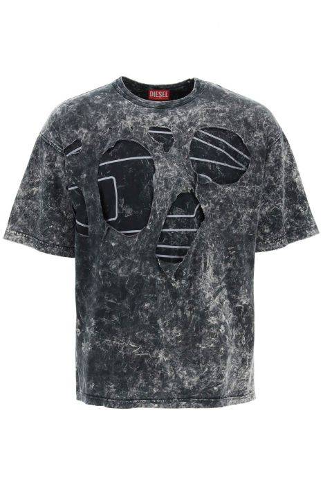 diesel t-shirt destroyed t-boxt-peeloval