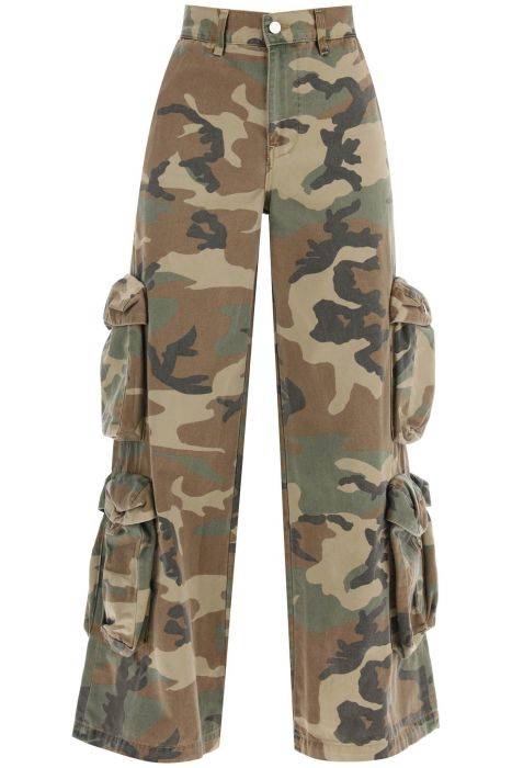 amiri baggy cargo camouflage pants