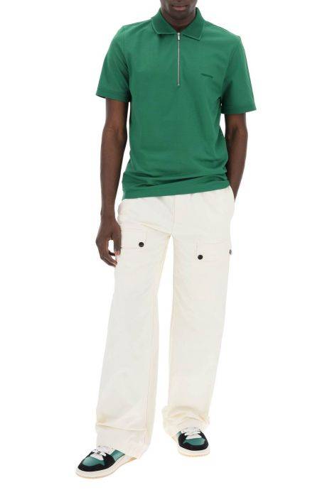 ferragamo linen coated pants for men