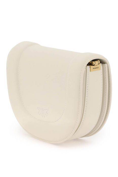 pinko mini love bag click round leather shoulder bag