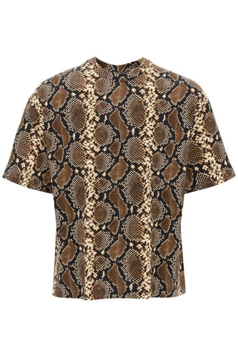 jil sander python-patterned crewneck t-shirt