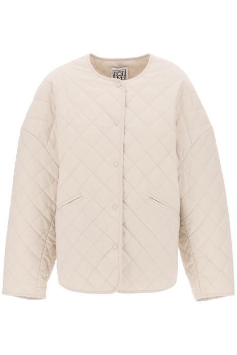 toteme organic cotton quilted jacket in