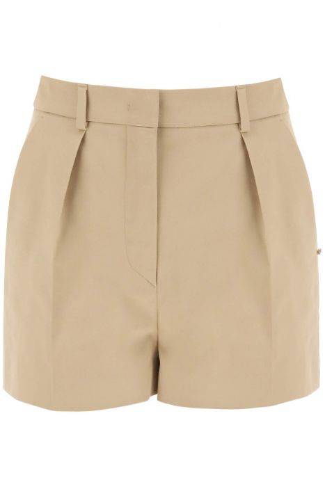 sportmax shorts in gabardine di cotone