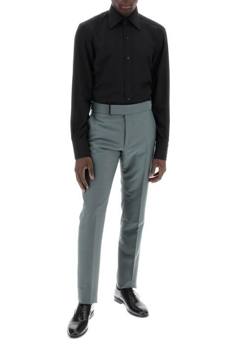 tom ford atticus tailored trousers in mikado