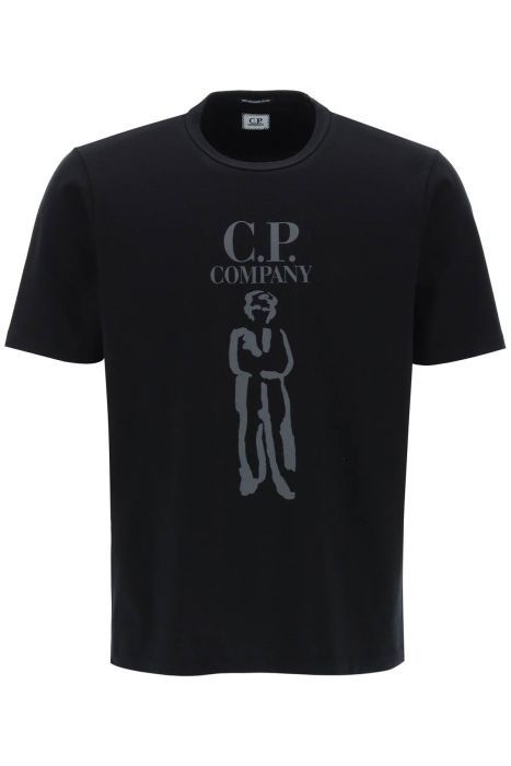 cp company printed british sailor t-shirt