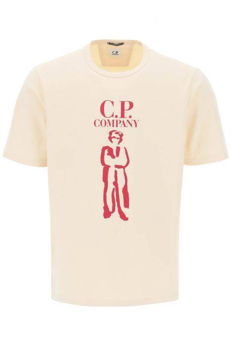 cp company printed british sailor t-shirt