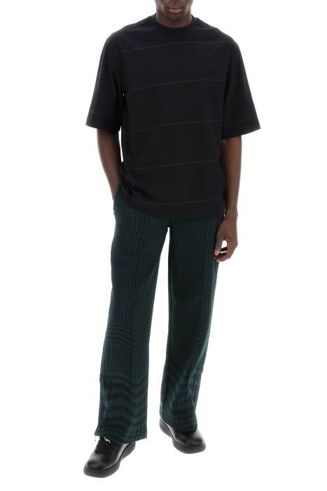 burberry striped t-shirt with ekd embroidery