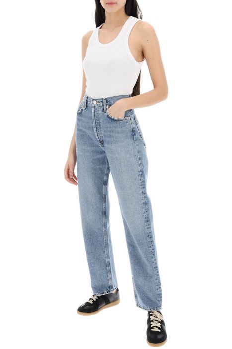 agolde straight leg jeans from the 90's with high waist