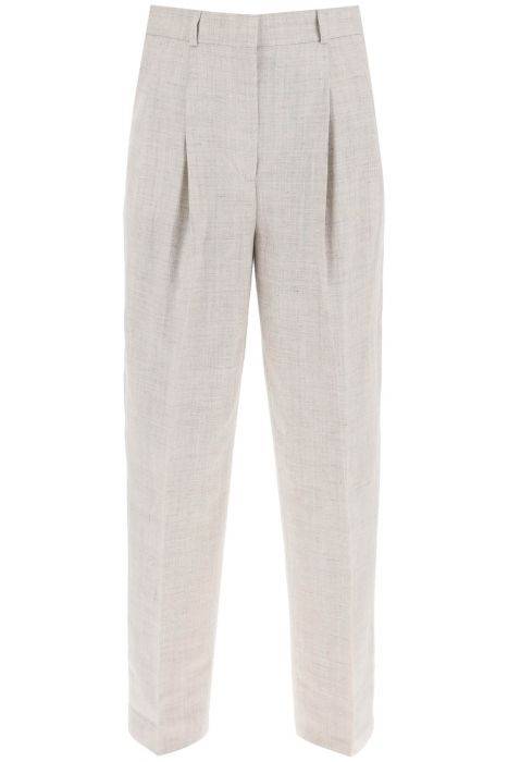 toteme tailored trousers with double pleat