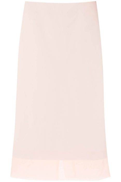 sportmax "double-layered organza skirt with