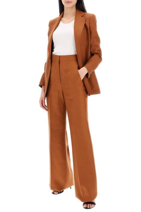 max mara 'hangar' wide leg linen pants