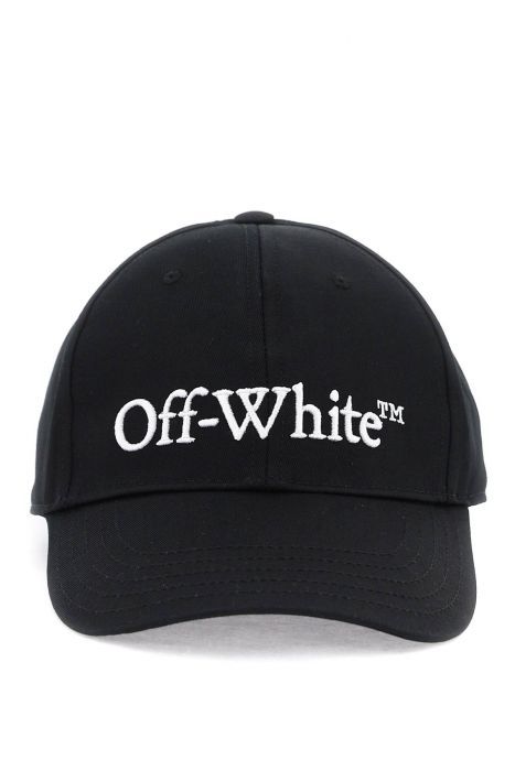 off-white cappello baseball con logo ricamato