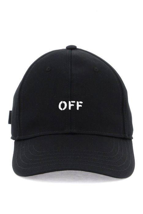 off-white baseball cap with off logo